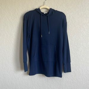 H Halston Studio Navy Hoodie Medium